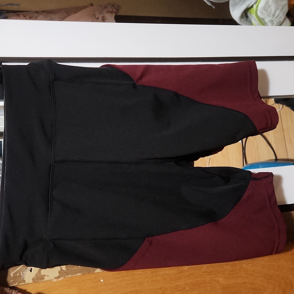 Popfit Black and Burgundy Shorts